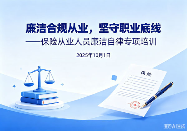 金融廉洁从业与行业自律专项培训（年度常态化必训）